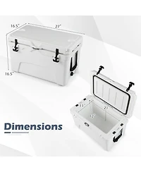 Sugift 45 Quart Portable Hard Cooler with Long Lasting Insulation