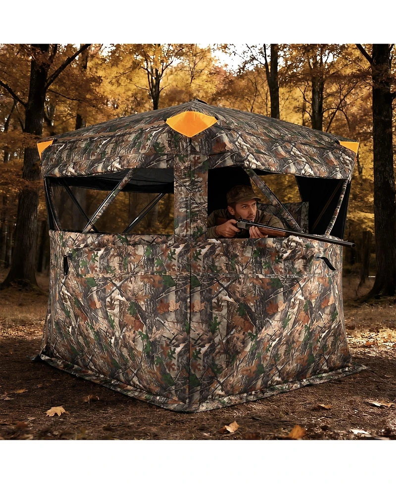 Sugift Three to Four Person Hunting Blind Pop Up with Swing Door