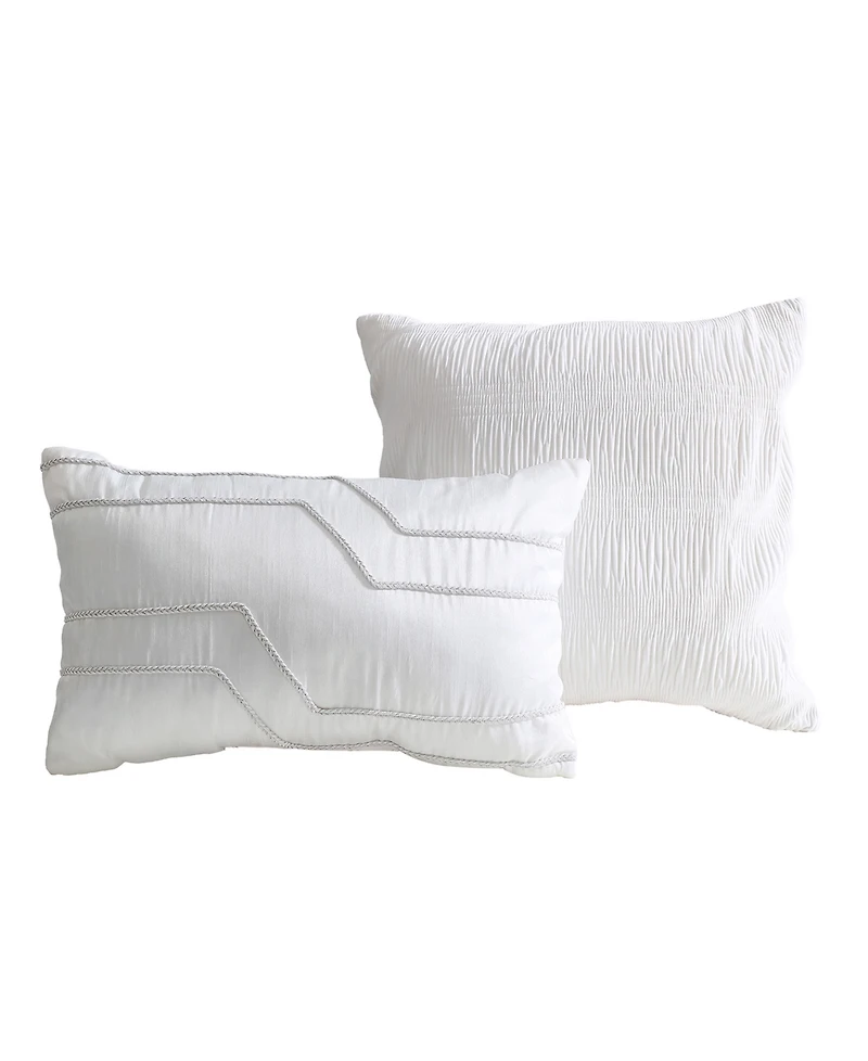 Vcny Home Blanca Jacquard Geometric 5-Pc. Comforter Set