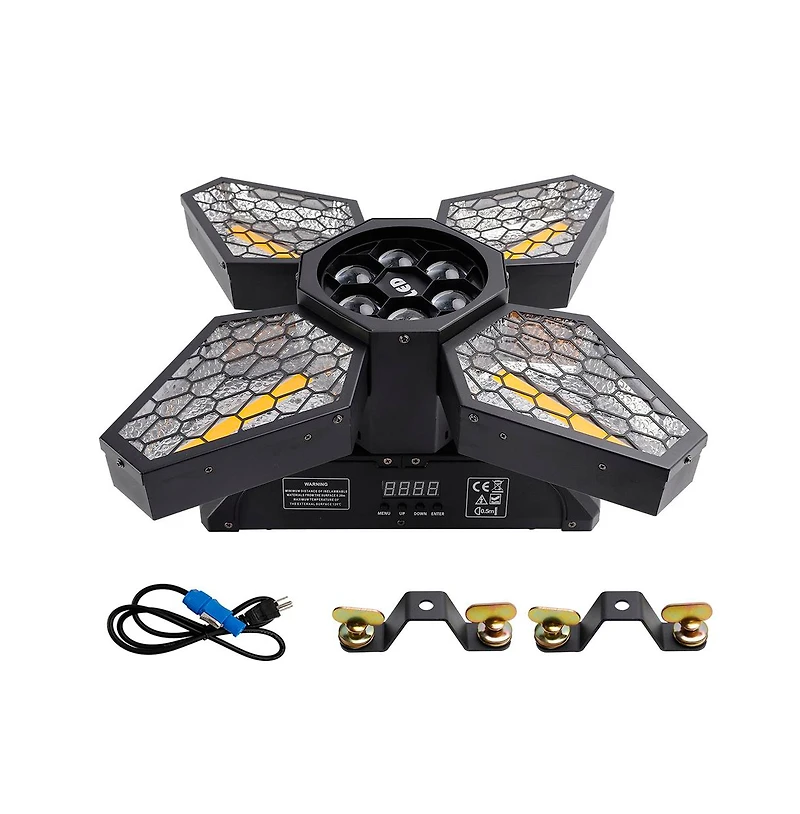 Artudatech 4 Arms Bee Eye Zoom Stage Light, 250W Rgbw Beam with DMX512