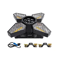 Artudatech 4 Arms Bee Eye Zoom Stage Light, 250W Rgbw Beam with DMX512