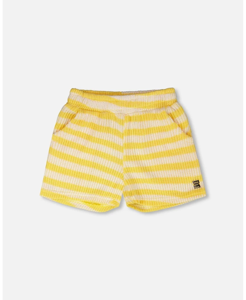 Deux par Deux Big Girl's Striped Shorts