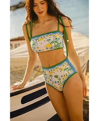 Jessie Zhao New York Women's Tropical Escape Reversible Bikini Bottom
