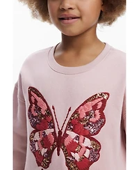 Desigual Girls's Butterfly dress with two-piece effect