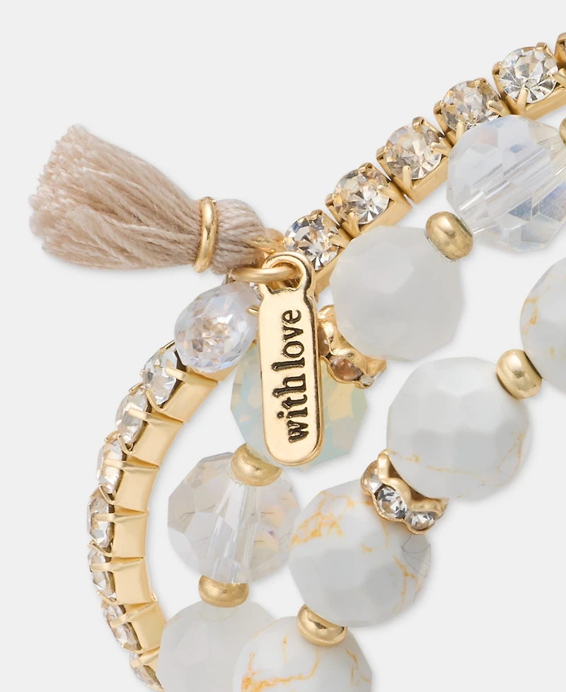 lonna & lilly 3-Pc. Set Beaded Stretch Bracelets