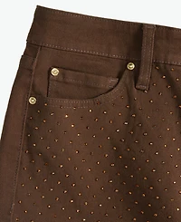 I.n.c. International Concepts Women's Crystal Embellished Straight Ankle Jeans, Macy's Exclusive