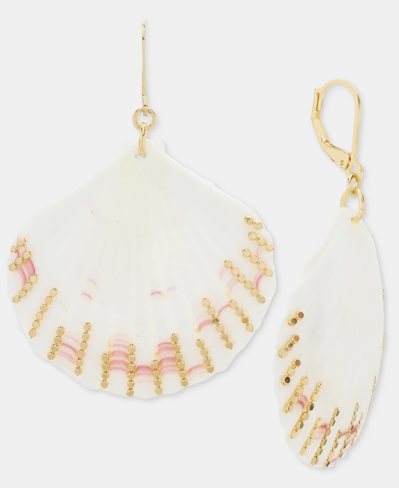lonna & lilly Seashell Chain Drop Earrings