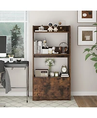 Slickblue 3 Tier Freestanding Bookshelf with Open Shelves for Storage