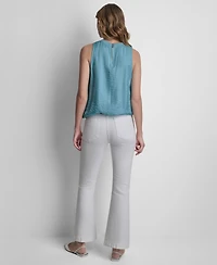 Dkny Women's Sleeveless Twinkle Bubble Tank Top