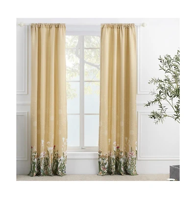 Barefoot Bungalow Greenland Home Fashions Dandelion Window Panel Pair - 42x84"