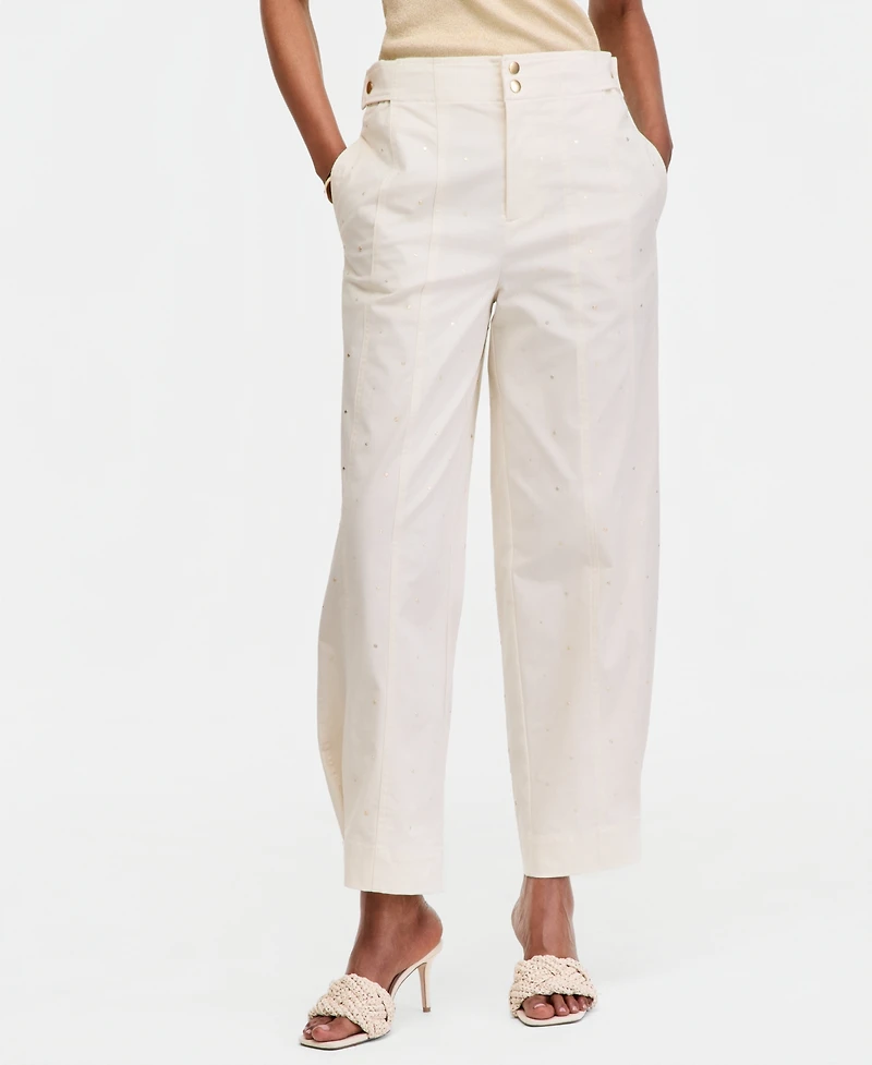 I.n.c. International Concepts Women's Studded Tapered Pants, Macy's Exclusive
