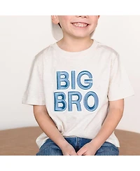 Sweet Wink Toddler Boys Bro Embroidered Patch Short Sleeve T-Shirt