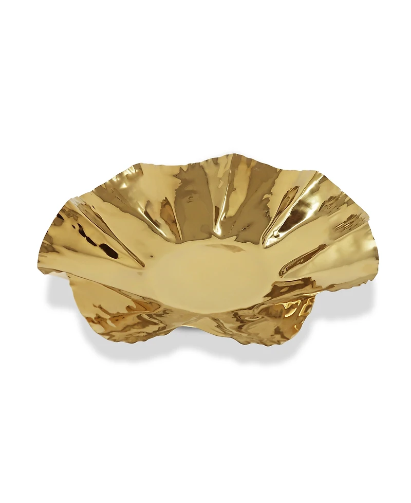 Classic Touch Crushed Platter, 16.5"