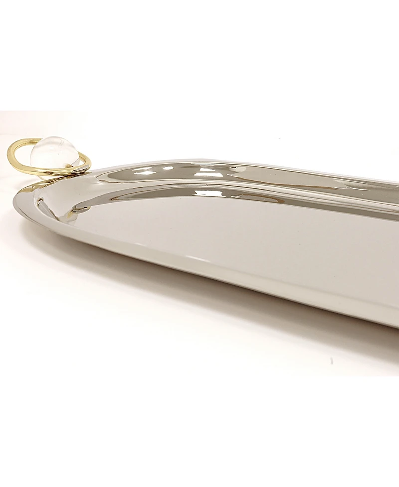 Classic Touch Oval Tray, 23.2"