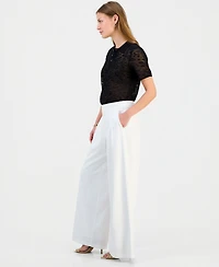 I.n.c. International Concepts Petite Pleated Pull-On Wide-Leg Pants, Macy's Exclusive