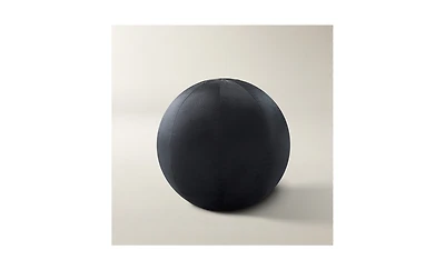 Veda Velvet Ball Pillow 12" - Black