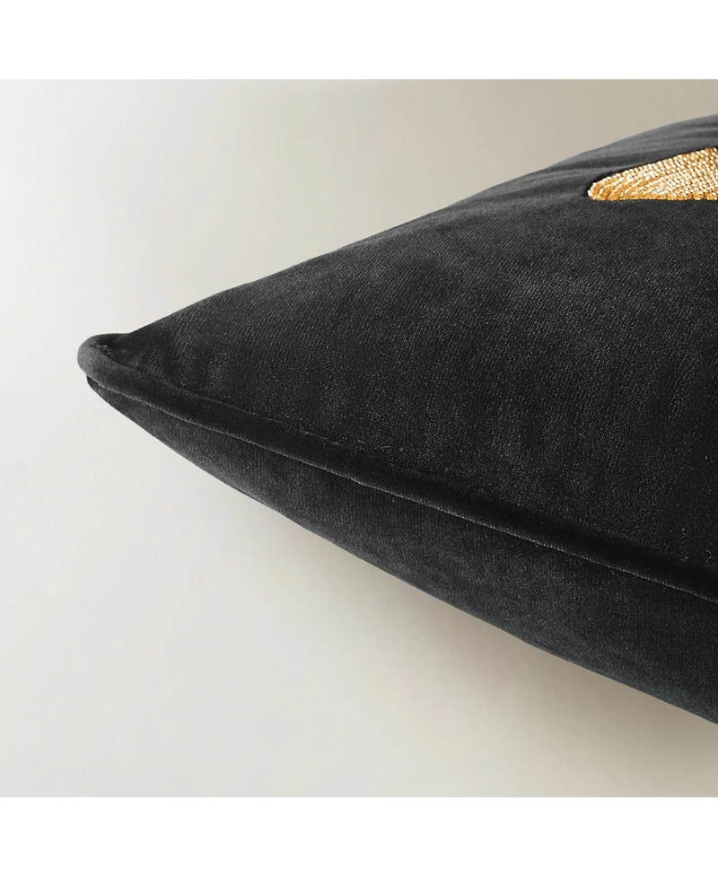 Bella Beaded Butterfly Pillow 20"