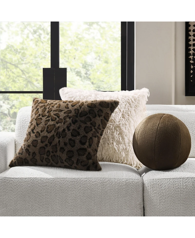 Z Gallerie Nyx Faux Fur Pillow 22"