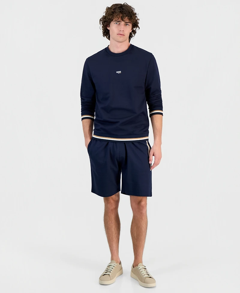 Hugo Boss Men's Cotton Crewneck Iconic Sweatshirt