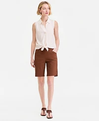 I.n.c. International Concepts Women's Mid Rise Pull-On Bermuda Shorts, Created for Macy's