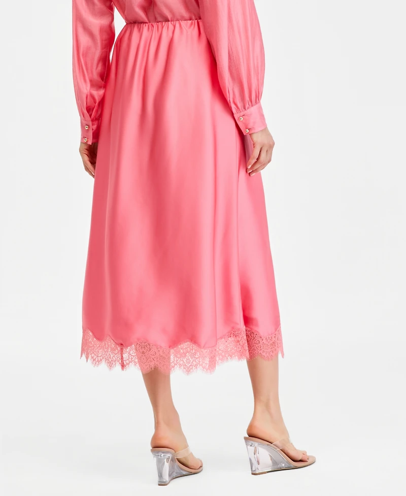 I.n.c. International Concepts Women's Lace-Trim Slip Skirt, Macy's Exclusive