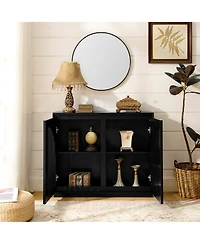 sumyeg Mid Century Modern Storage Cabinet with 2 Doors