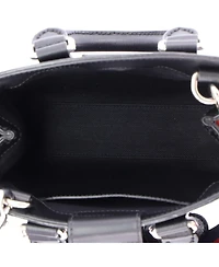 Pre-Owned Gucci Mini Convertible Web Open Tote Gg Coated Canvas