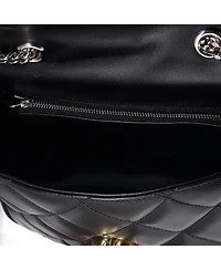 Pre-Owned Gucci Small Deco Chain Flap Bag Mixed Matelasse Leather