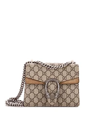 Pre-Owned Gucci Mini Dionysus Bag Gg Coated Canvas