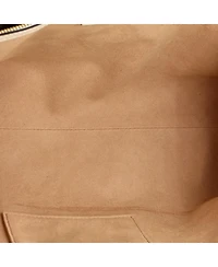 Pre-Owned Gucci Medium Padlock Chain Tote Gg Coated Canvas with Leather