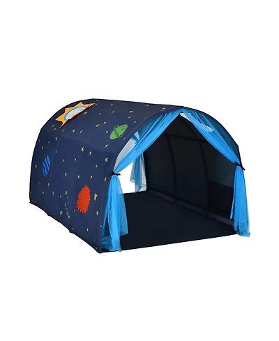Hongge Kids Galaxy Starry Sky Dream Portable Play Tent with Double Net Curtain