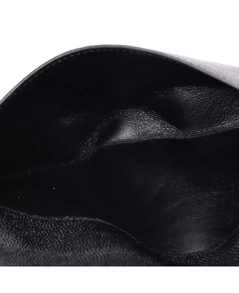 Pre-Owned Saint Laurent Long Uptown Flap Wallet Leather