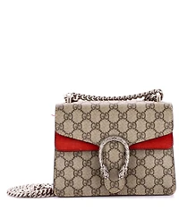 Pre-Owned Gucci Mini Dionysus Bag Gg Coated Canvas