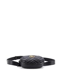 Pre-Owned Gucci Gg Marmont Belt Bag Matelasse Leather