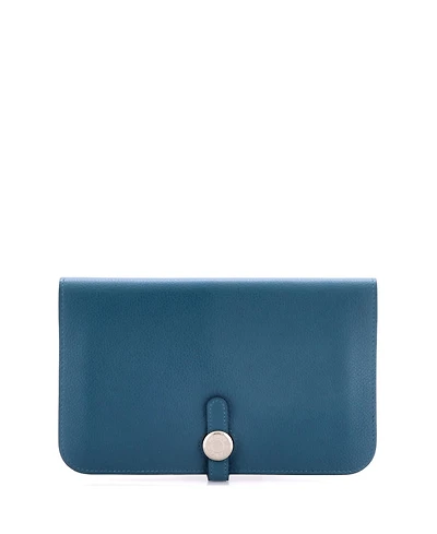 Pre-Owned Hermes Dogon Duo Combined Wallet Leather