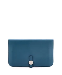 Pre-Owned Hermes Dogon Duo Combined Wallet Leather