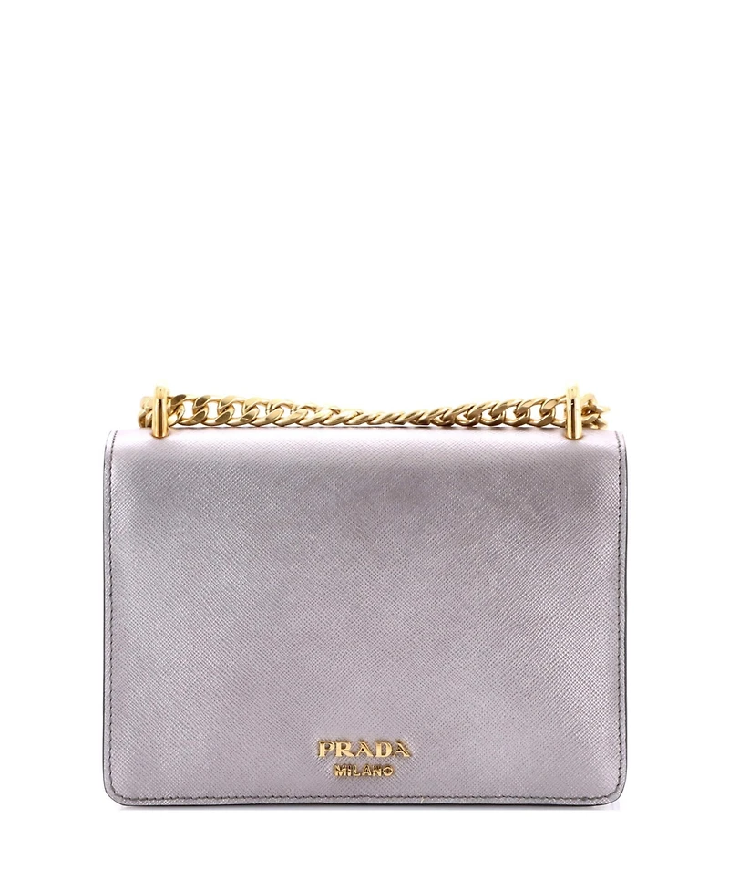 Pre-Owned Prada Small Envelope Flap Chain Shoulder bag Saffiano Leather