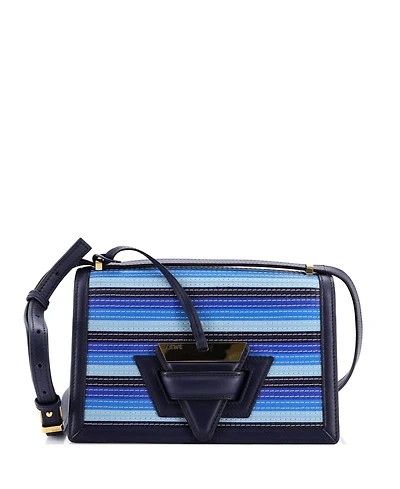 Pre-Owned Loewe Medium Barcelona Shoulder Bag Stitched Leather