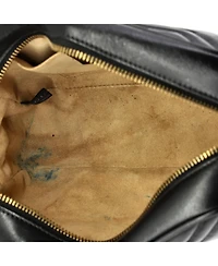 Pre-Owned Gucci Small Gg Marmont Shoulder Bag Matelasse Leather