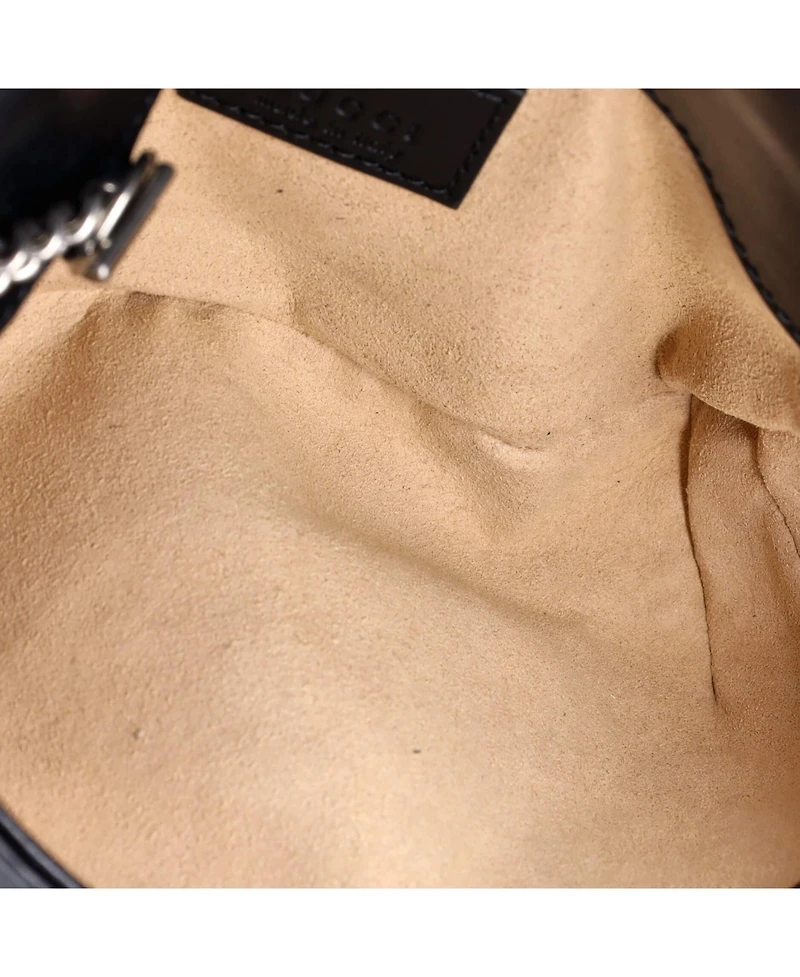 Pre-Owned Gucci Gg Marmont Flap Belt Bag Matelasse Leather