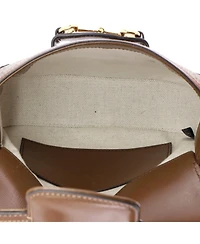 Pre-Owned Gucci Mini Horsebit 1955 Shoulder Bag Gg Coated Canvas with Leather