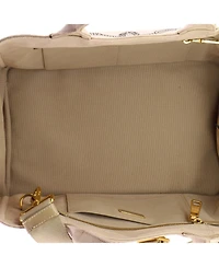 Pre-Owned Prada Large Canapa Convertible Tote Canvas