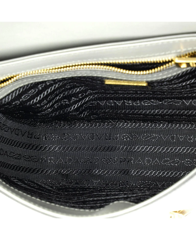Pre-Owned Prada Small Embleme Flap Bag Saffiano Leather
