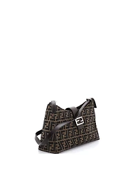 Pre-Owned Fendi Medium Vintage Shoulder Bag Zucca Canvas