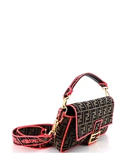 Pre-Owned Fendi Medium Baguette Nm Bag Zucca Canvas
