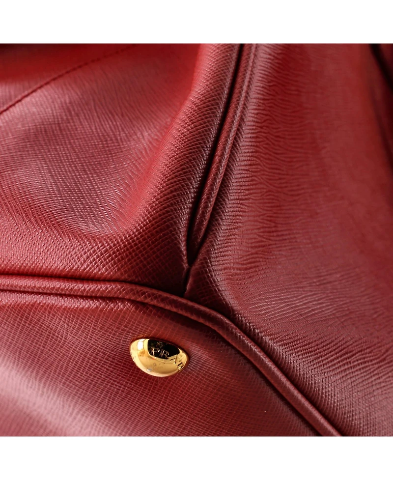 Pre-Owned Prada Large Lux Open Tote Saffiano Leather