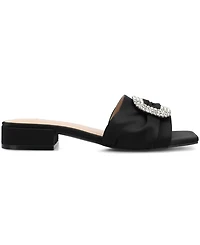 Journee Collection Women's Flavia Slip-On Embellished Sandals