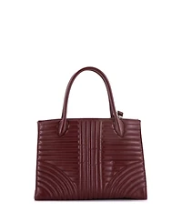 Pre-Owned Prada Medium Convertible Open Tote Diagramme Quilted Leather