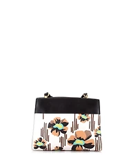 Pre-Owned Prada Small Bibliotheque Shoulder Bag Printed Leather