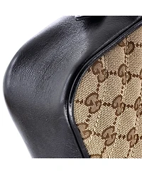 Pre-Owned Gucci Small Gg Marmont Shoulder Bag Diagonal Quilted Gg Canvas with Leather